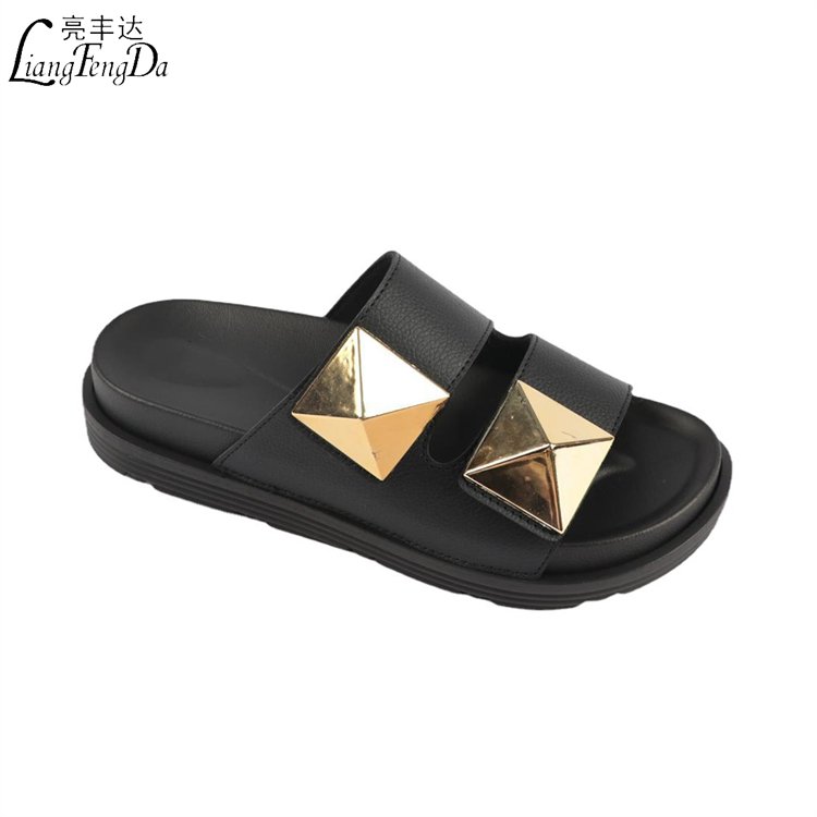 Designer Sandals Slides Slippers for Women Fashion Trendy Platform Sandals Factory Price Slip-on Luxury PVC PU CN;GUA for Ladies