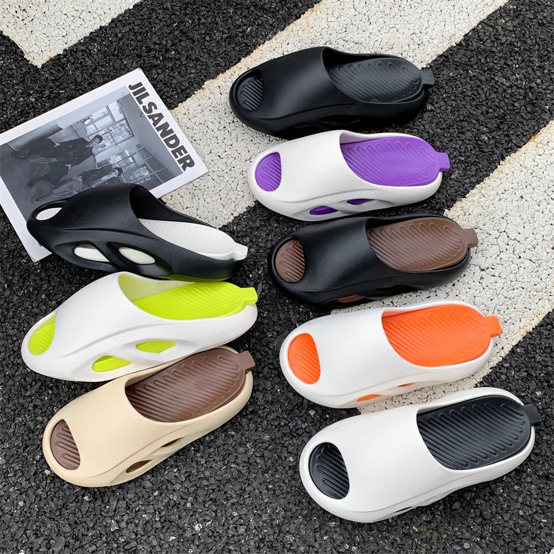 Wholesale Summer Fashionable and Breathable Men's EVA Anti-slip Flat Beach Slides Slippers for Outdoor Beach Walking Use