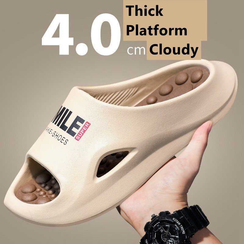 EVA thick platform sandals two colors men's slide sandals slides slippers for men