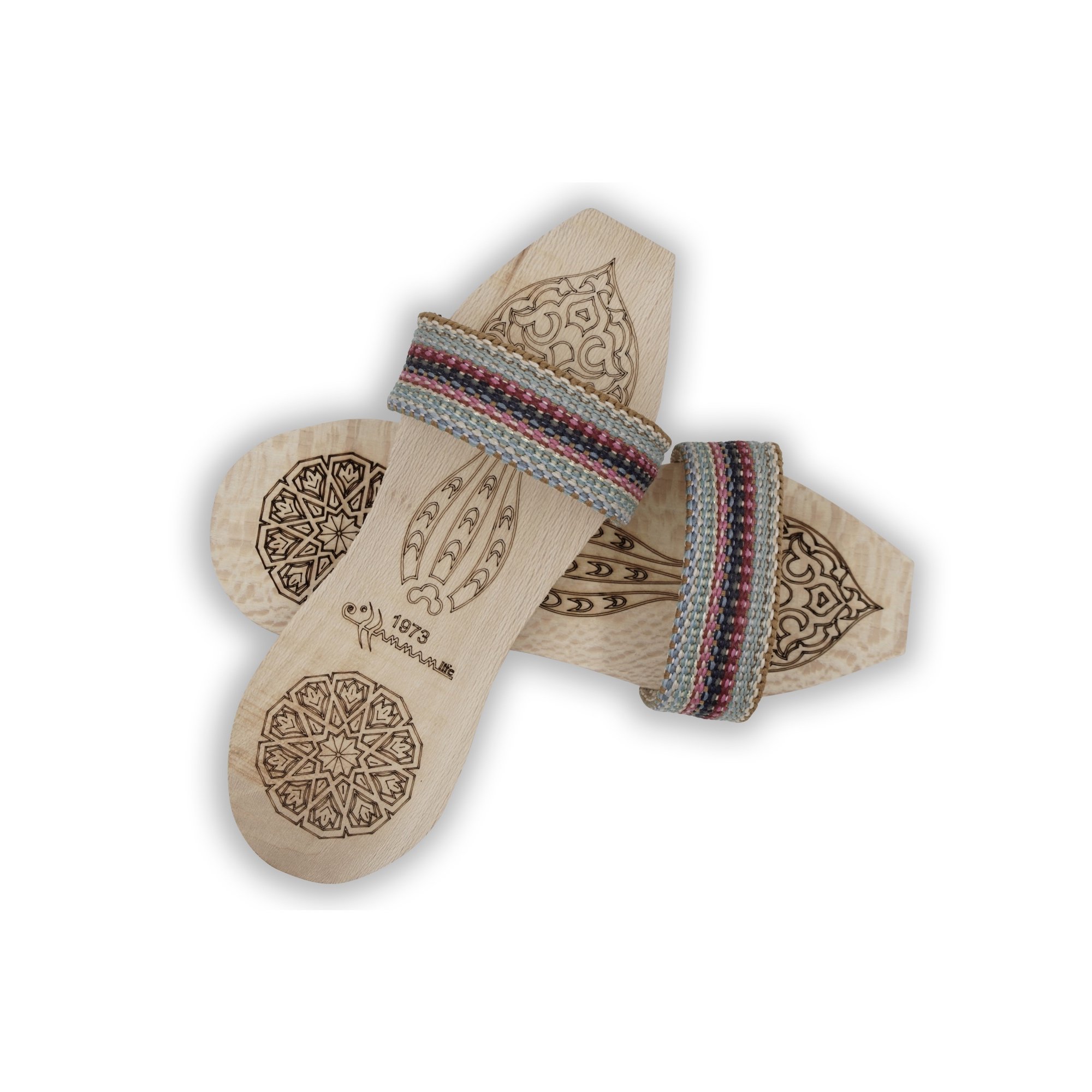 Traditional Ottoman Style Hamam Clogs Quick Drying Bathroom Shoes for Men and Ladies Wholesale Slipper Clogs