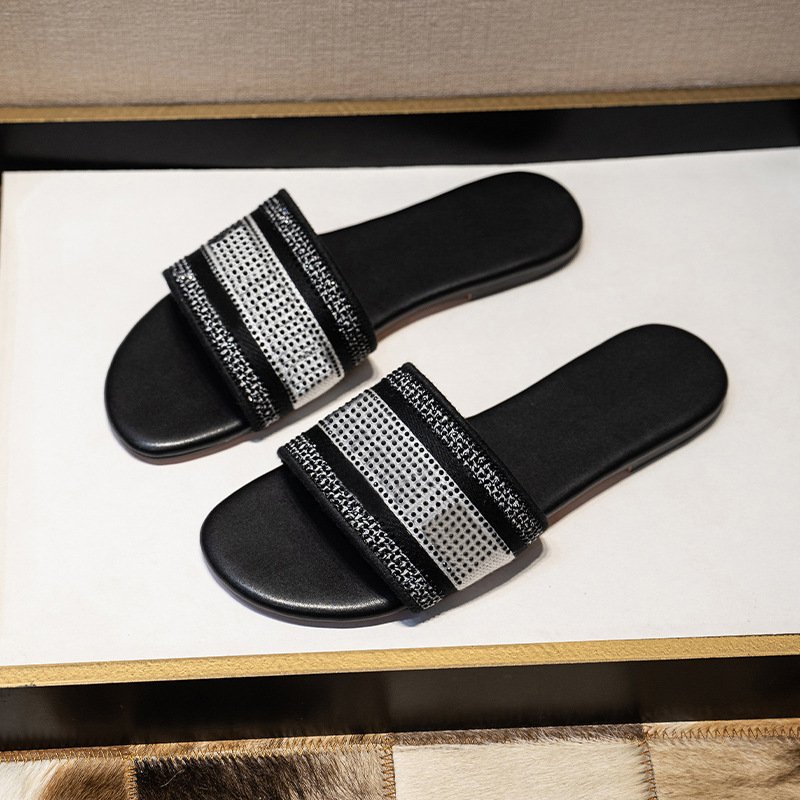 Designer Famous brand Luxury slippers Casual custom ladies slippers for women ladies sandals and slippers