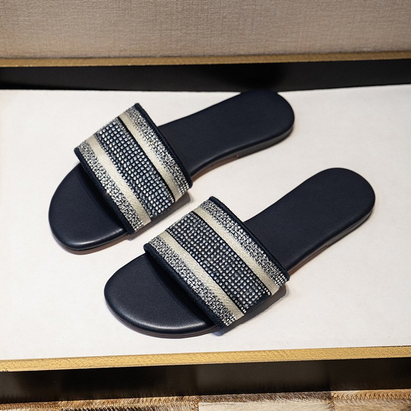 Designer Famous brand Luxury slippers Casual custom ladies slippers for women ladies sandals and slippers