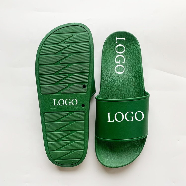 Wholesale Custom Rubber Slide Sandals Summer Beach Walk Slipper with EVA Insole Designer Fashion Sport Slide Slippers for men