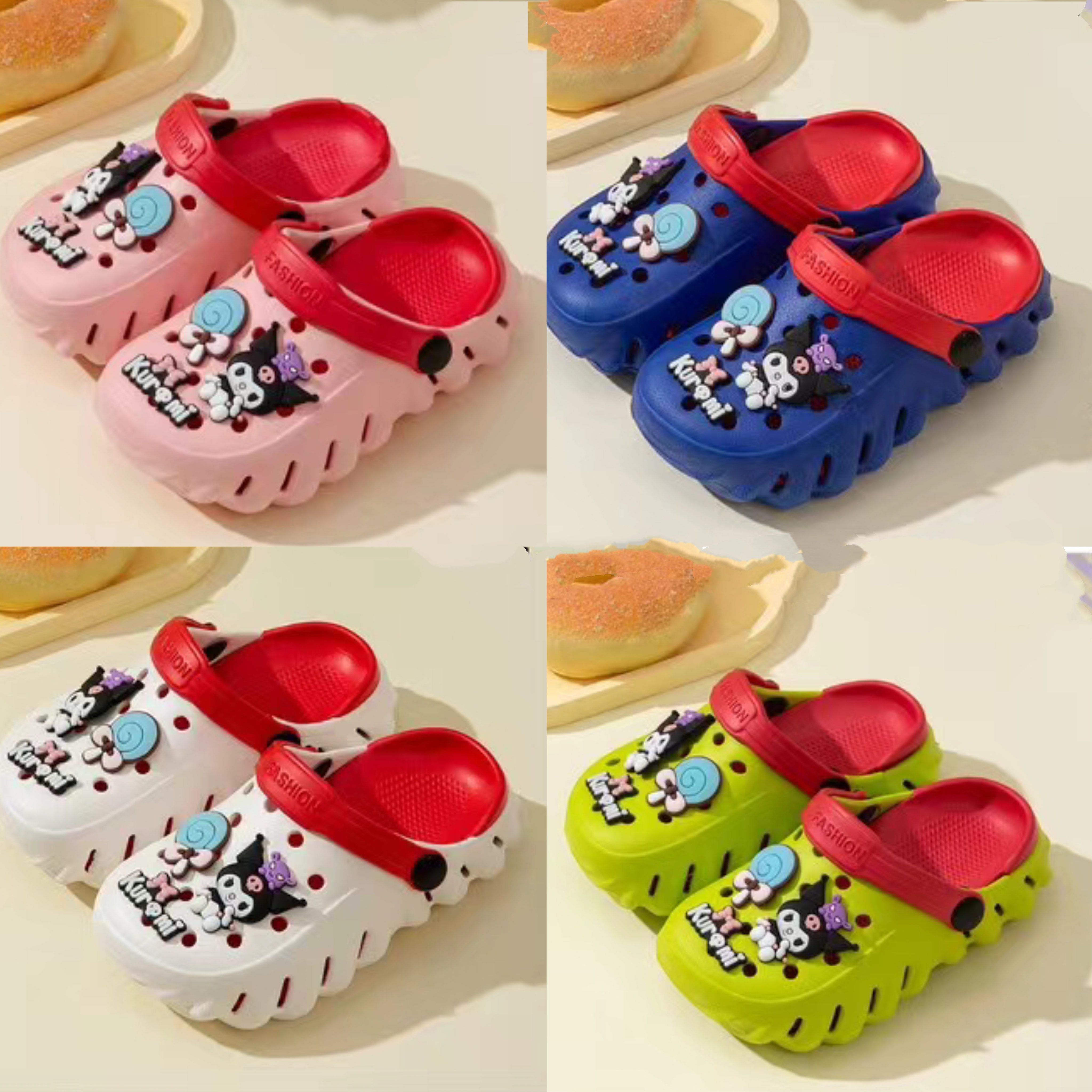 Beach Sandals Slides Slippers for Kids Non-Slip New EVA Summer Breathable Foam Shoes