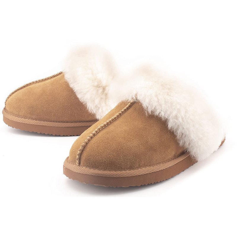 Slippers Hot Sale Warm Faux Suede Slippers winter women fashion sheepskin Slippers wool slides