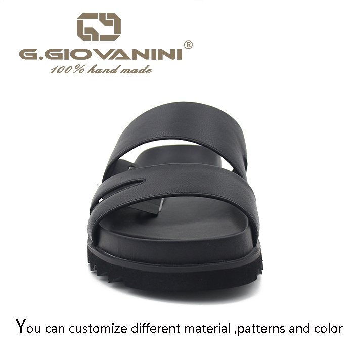 Wholesale Brunei Summer Fashion mens sandals and slippers custom leather sandals