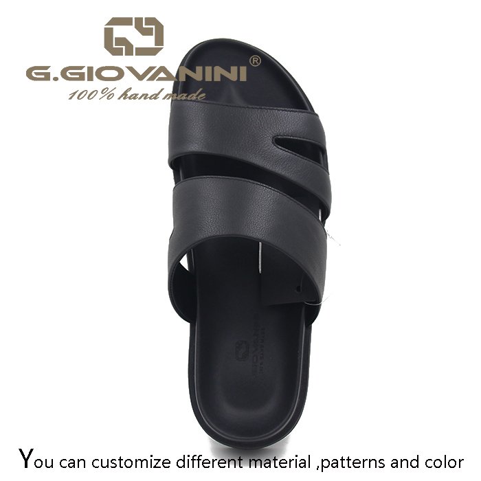 Wholesale Brunei Summer Fashion mens sandals and slippers custom leather sandals