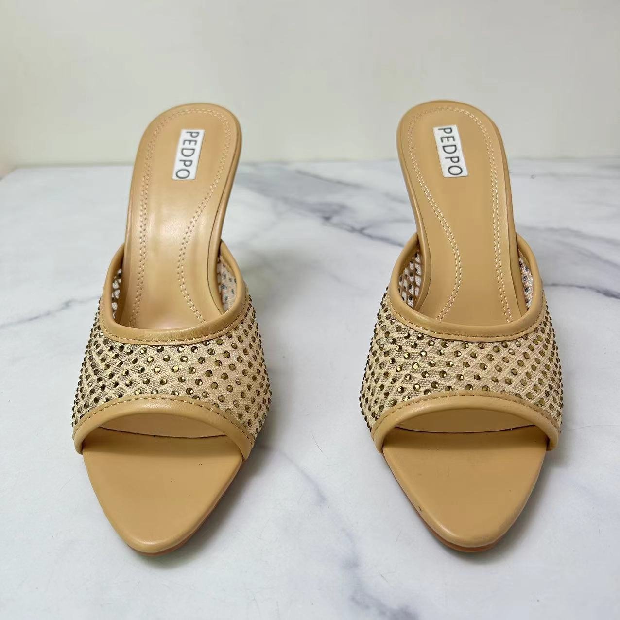 ZA Designer Slides Slippers For Women 2024 Summer Pointed Super High Heels Large Size 42 Sexy Slim Heels Comfortable Sandals