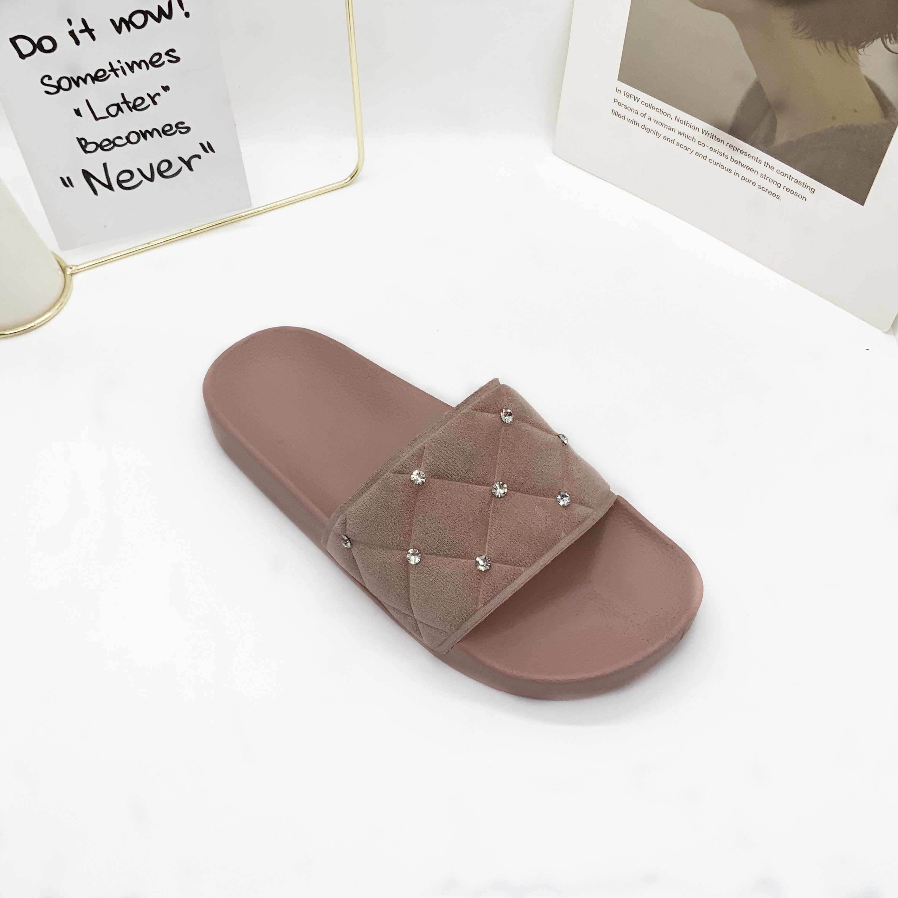 2023 New Latest Custom Design Home PVC Indoor Summer House Beach Sandals Shoes Women Fashion Slides Slipper