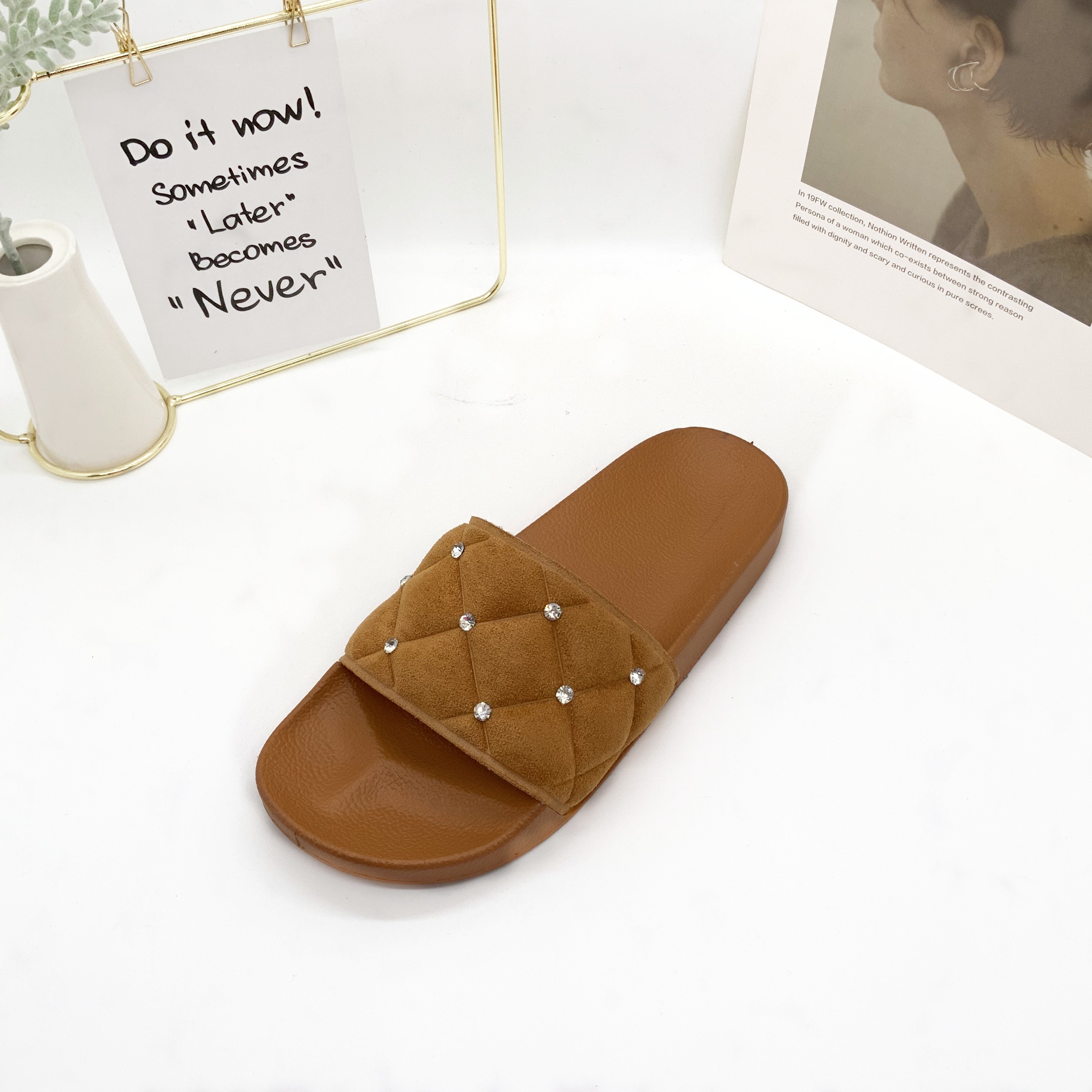 2023 New Latest Custom Design Home PVC Indoor Summer House Beach Sandals Shoes Women Fashion Slides Slipper