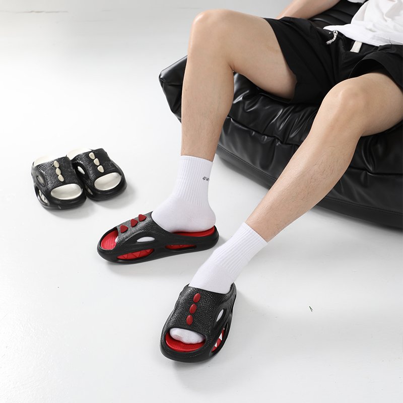 2024 New Arrival Wholesale Hot selling Men's Outdoor Summer Shark Beach Sandals Anti-Slip Thick Sole Man Slides Slipper