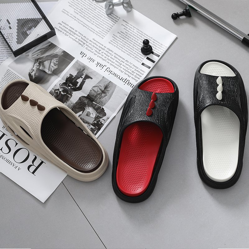 2024 New Arrival Wholesale Hot selling Men's Outdoor Summer Shark Beach Sandals Anti-Slip Thick Sole Man Slides Slipper