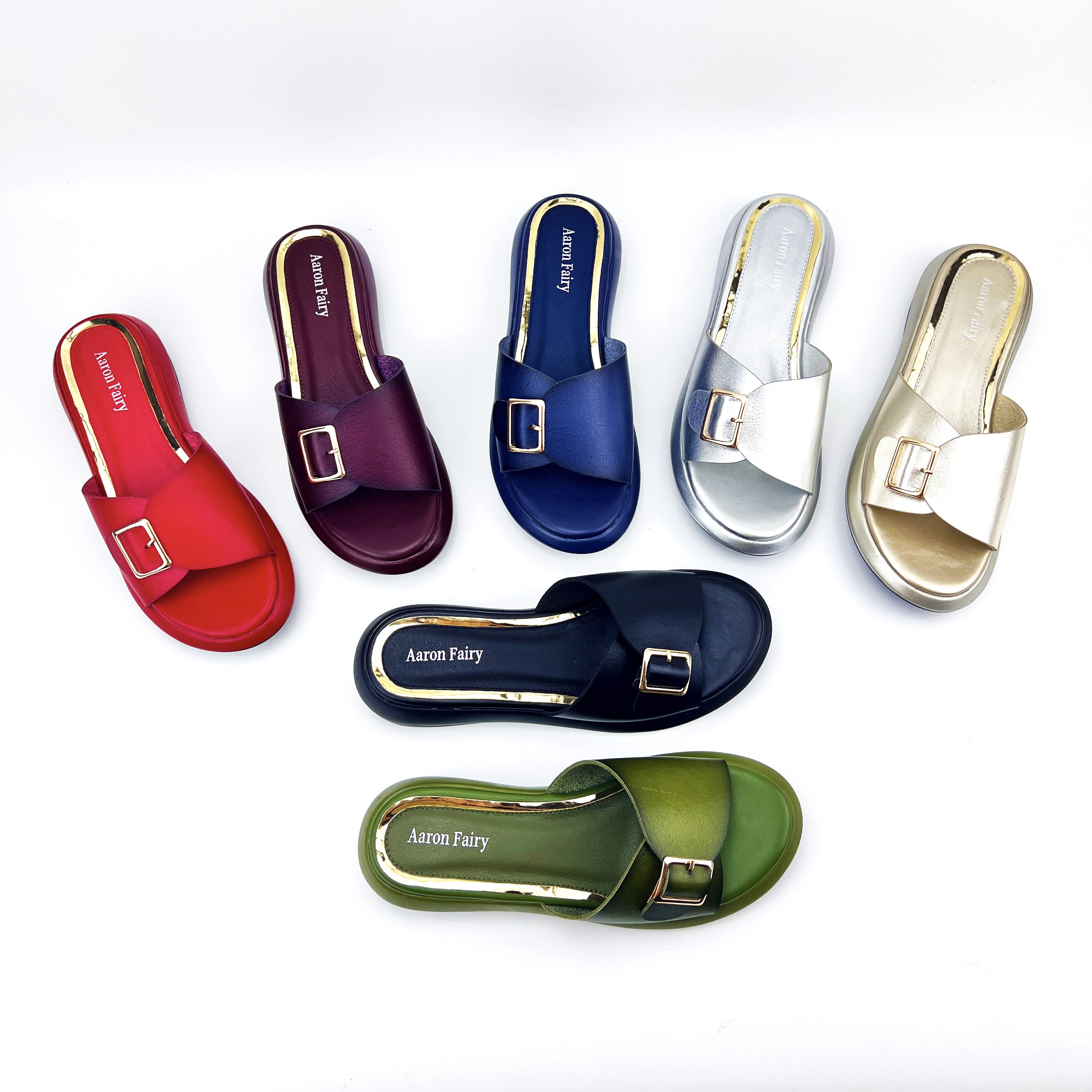 New flip button women's slippers soft and comfortable slippers hotel slides slippers