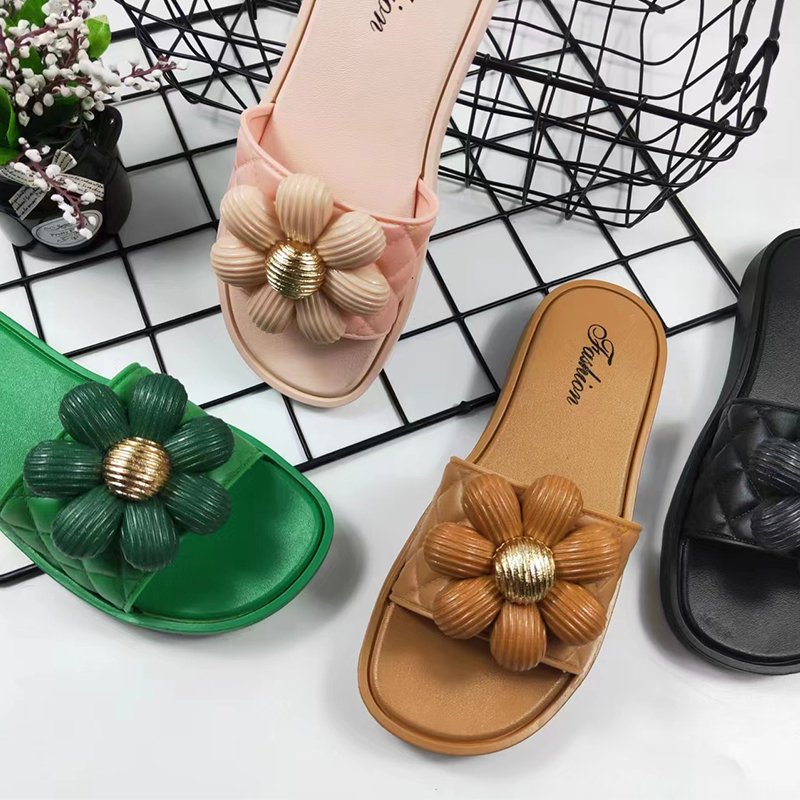 Heel Manufacturer Chaussure Femme Ladies Slides Sandals Slipper Shoe Women Slide Slippers