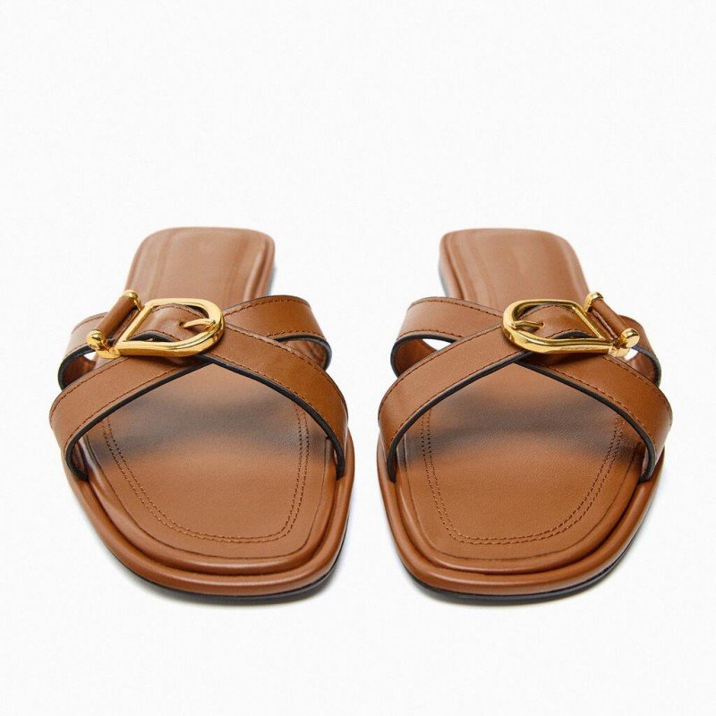Tacones Mujer Factory Wholesale slippers Shoes Stylish Flip Flop Flat Mules Casual 2023 women's Chaussures femmes Sandals