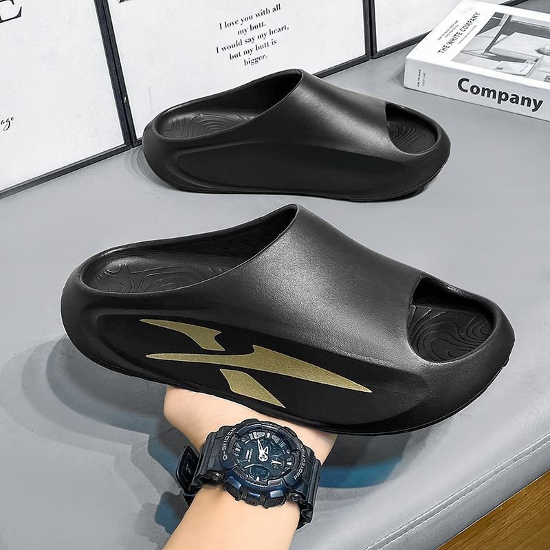 New Summer Men Fashion Non-Slip Thick Sole EVA Odor-Resistant Beach Sandals Slides Slippers
