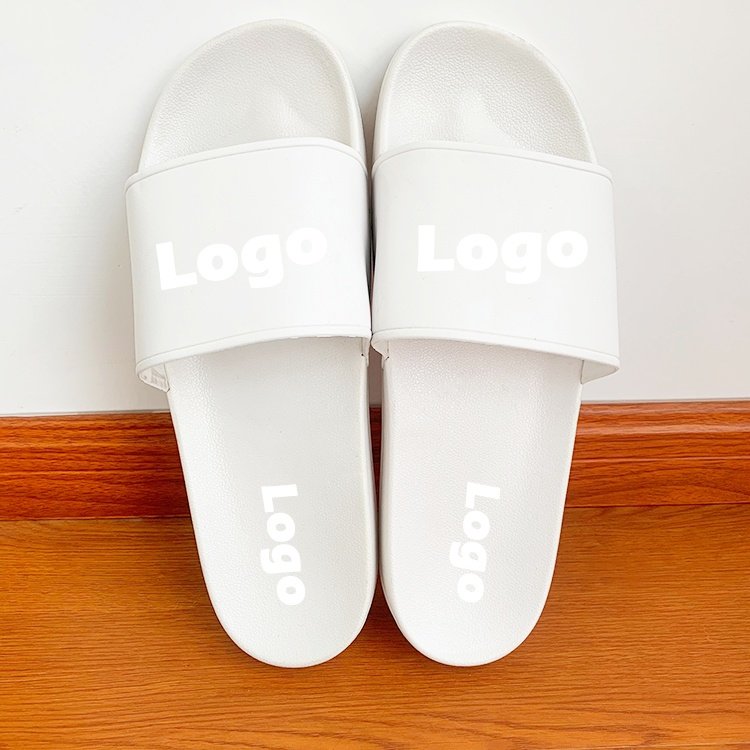 Fashion Design Custom Logo printing Summer indoor Comfortable Women PVC Blank Slide Slippers