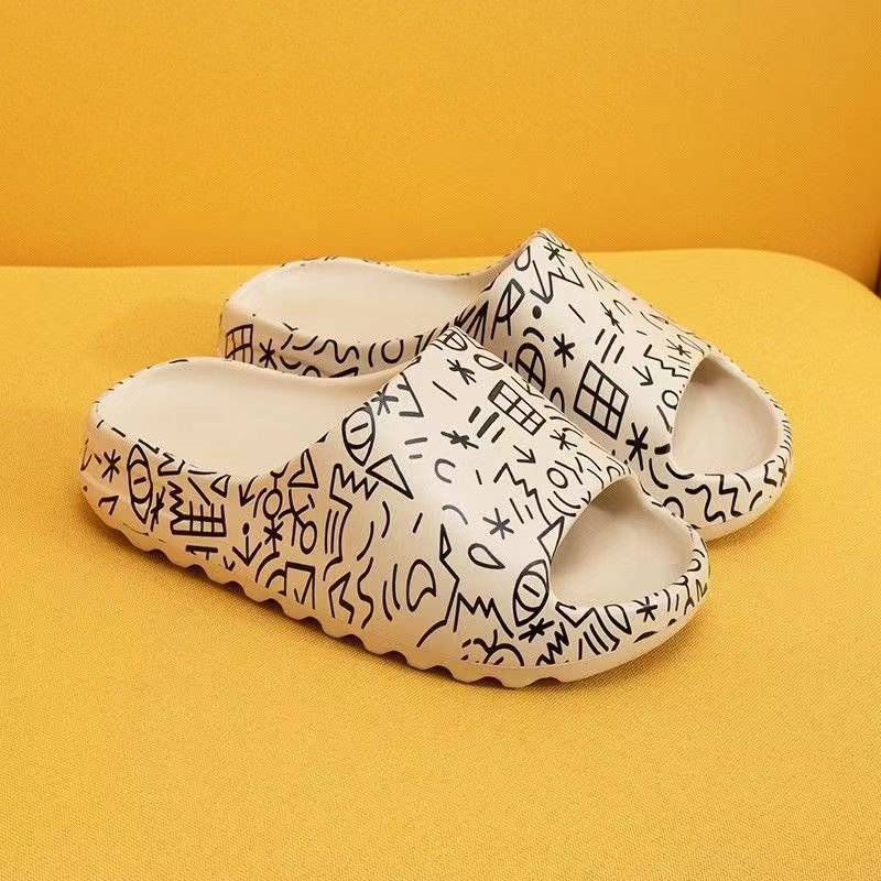 New Fashion Bathroom Beach Rubber Custom Slides Slippers For Men And Women