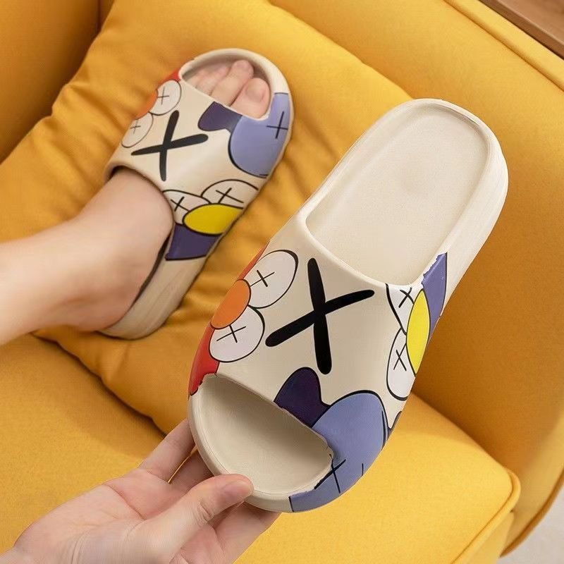 New Fashion Bathroom Beach Rubber Custom Slides Slippers For Men And Women