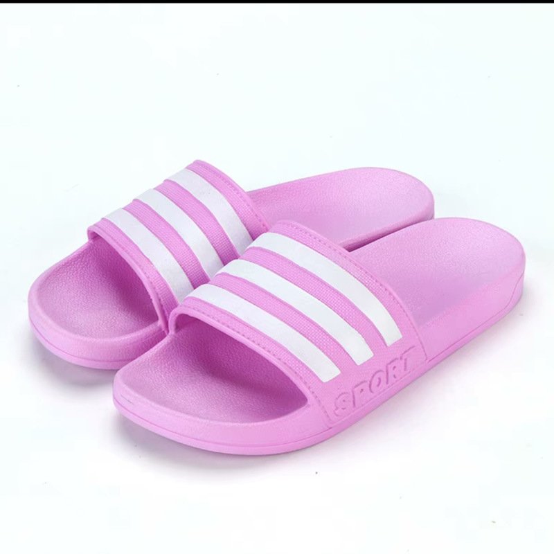 Hot Sale Men Slippers Summer Beach Non-slip Bedroom Indoor Stripe Eva Slides Custom House Slippers