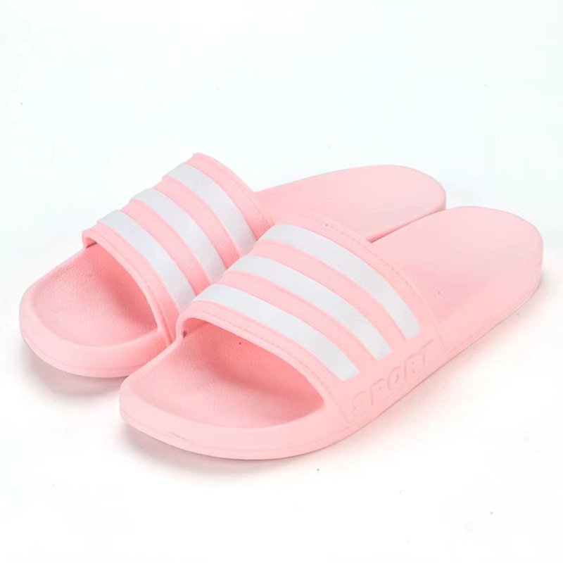 Hot Sale Men Slippers Summer Beach Non-slip Bedroom Indoor Stripe Eva Slides Custom House Slippers