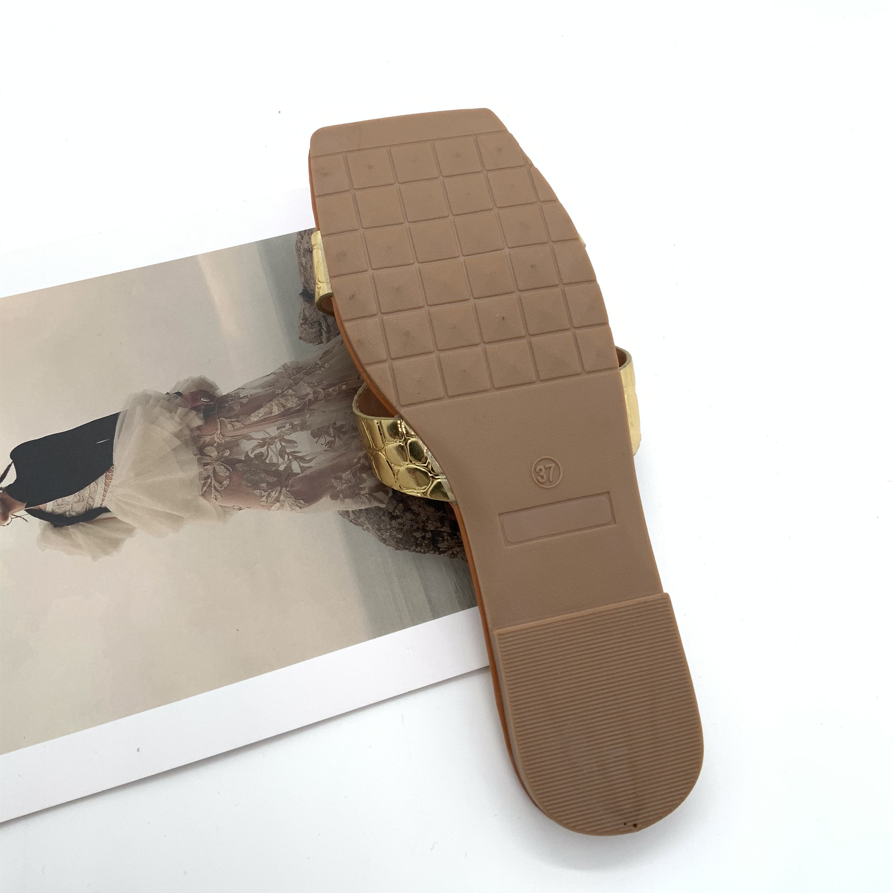 Summer Women Slide slipper fashion Shoes women Ladies Slippers Women Fashion Shoe Sandals Square Toe Ladies Slippers