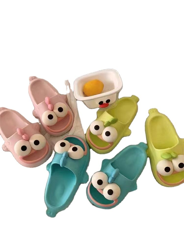 2024 Hot Sell Women Slides Slippers Home Anti-slip Slippers Big Mouth Fish Unique Design For Women and Kids