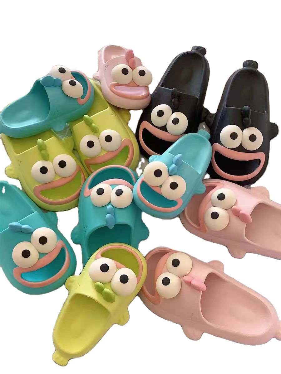 2024 Hot Sell Women Slides Slippers Home Anti-slip Slippers Big Mouth Fish Unique Design For Women and Kids