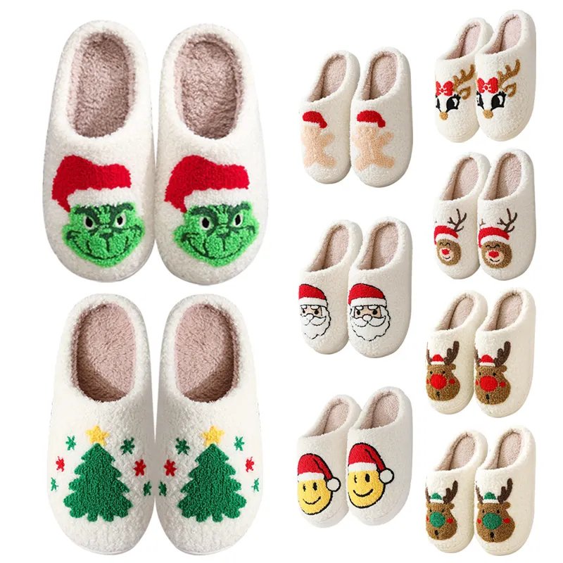 2024 Fall Winter Love Heart Slippers Warm funny bunny evil eye skull pumpkin spooky scream bat halloween for women and men