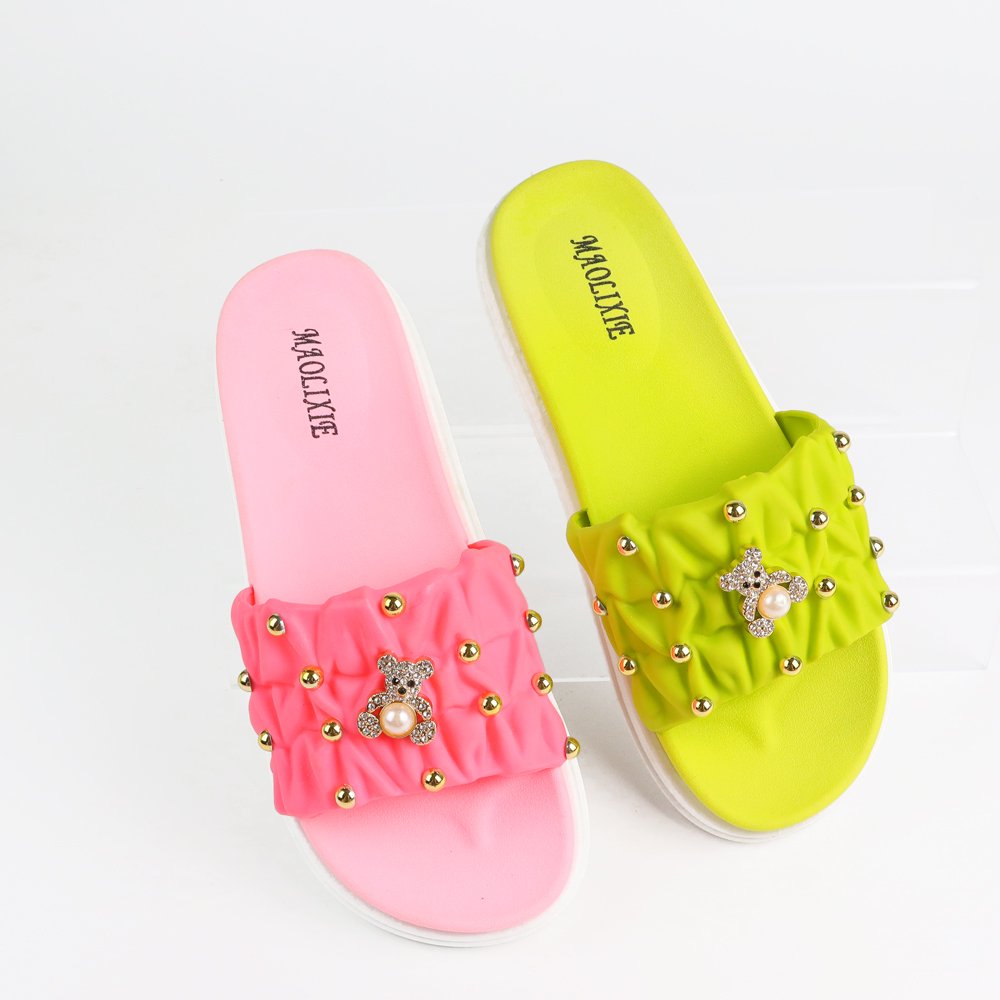 New Design Factory Price pvc eva Sandals Sexy Slide Slippers For Ladies