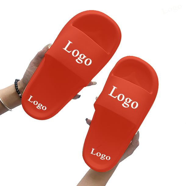 Custom Brand Flat Slide Slippers Summer Flats Beige ColorWomen Bathroom Europe Style EVA Slide Slippers