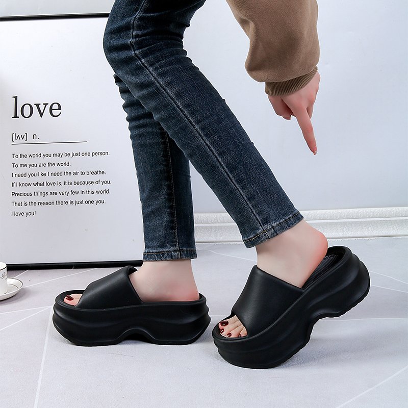 EVA platform designer shoes manufacturer custom home slides slippers women's shoes