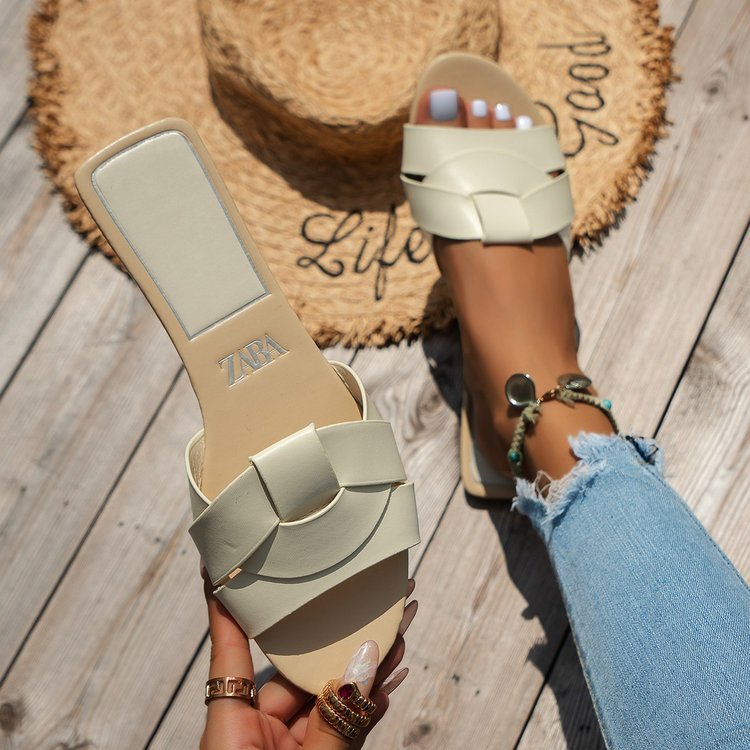 Foreign trade large size flat bottom women's shoes 2024 platform shoe flat sandals mens sandals Slides sandales pour femmes