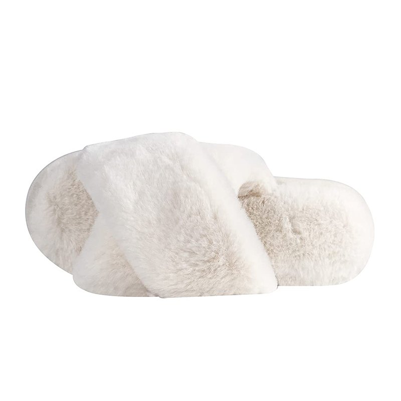 Brand Logo Custom Women Slipper Ladies Shoes Men fur Slides Sandals vintage fur slippers
