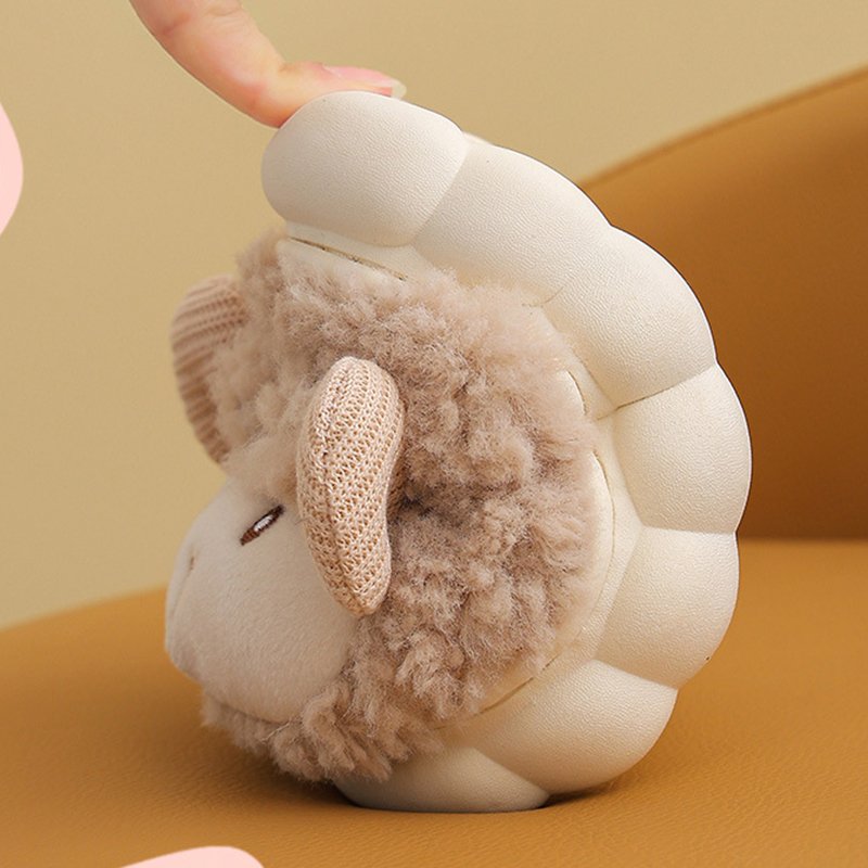 HONOUR ME Cute Papa Mommy Kids Slippers Warm Terry Face Slides Soft Women Fluffy Home Indoor Slippers