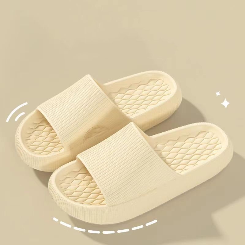 New Indoor Home Anti Slip Cozy Lightweight Bathroom Shower EVA Cloud Slides Versatile Fashion Seabeach Slides