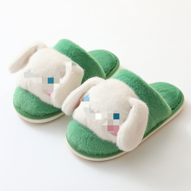 Wholesale custom Girl Indoor Slippers Cute Japanese Style Kawaii Home Shoes Indoor Non-slip Floor Cotton Warm Slippers