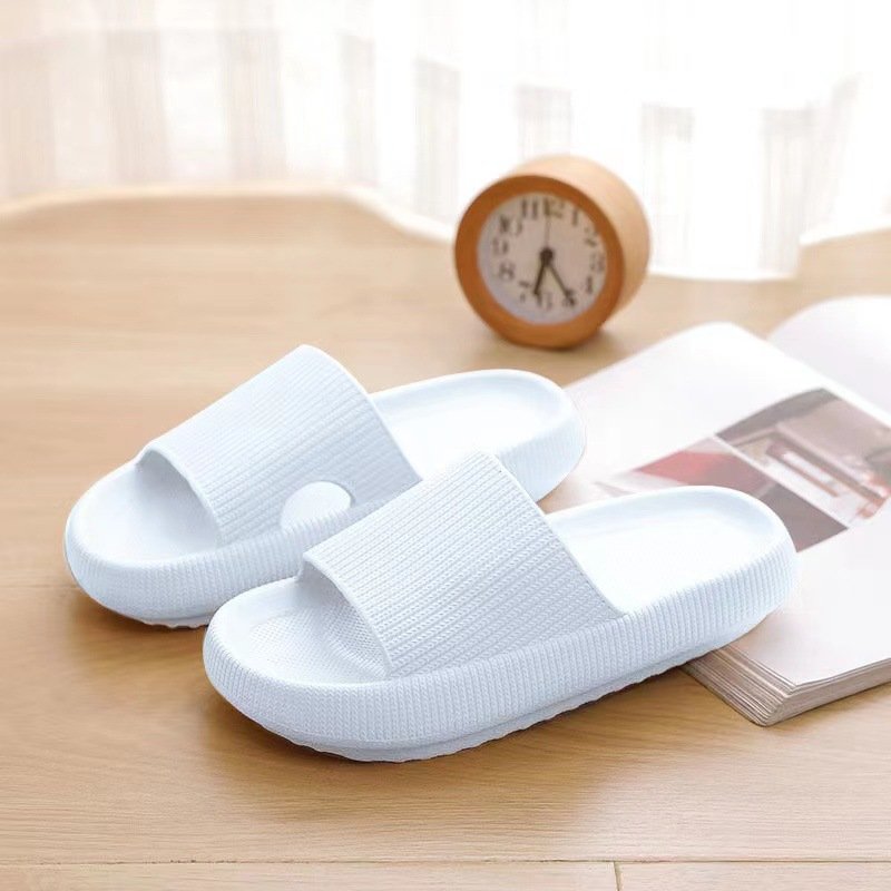 Bathroom anti slip shoes women's thick soled slippers summer beach soft soled sandals men's sliding slippers indoor shoes