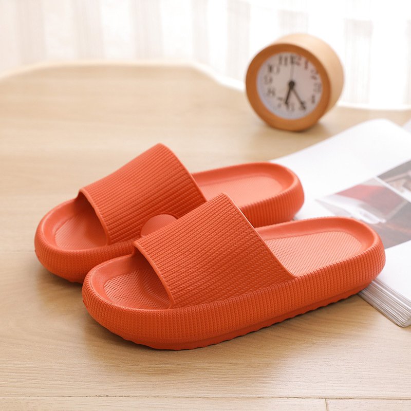 Bathroom anti slip shoes women's thick soled slippers summer beach soft soled sandals men's sliding slippers indoor shoes