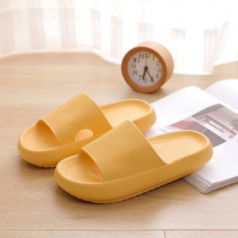 Bathroom anti slip shoes women's thick soled slippers summer beach soft soled sandals men's sliding slippers indoor shoes