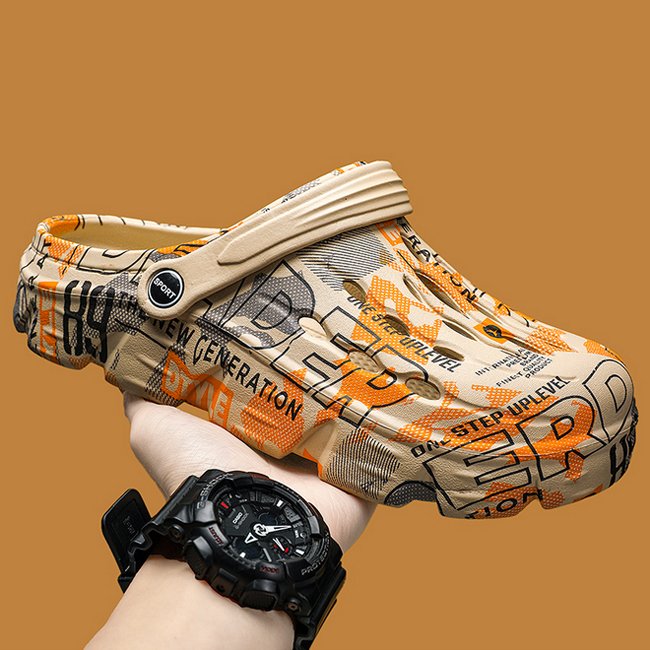 Hedian New Hole Cave Shoes Non-slip Casual Beach Comfortable Hole Shoes Men's Sandals Garden Clogs Shoes