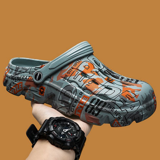 Hedian New Hole Cave Shoes Non-slip Casual Beach Comfortable Hole Shoes Men's Sandals Garden Clogs Shoes