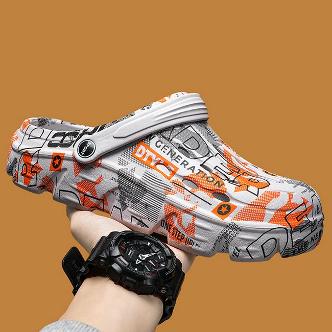 Hedian New Hole Cave Shoes Non-slip Casual Beach Comfortable Hole Shoes Men's Sandals Garden Clogs Shoes