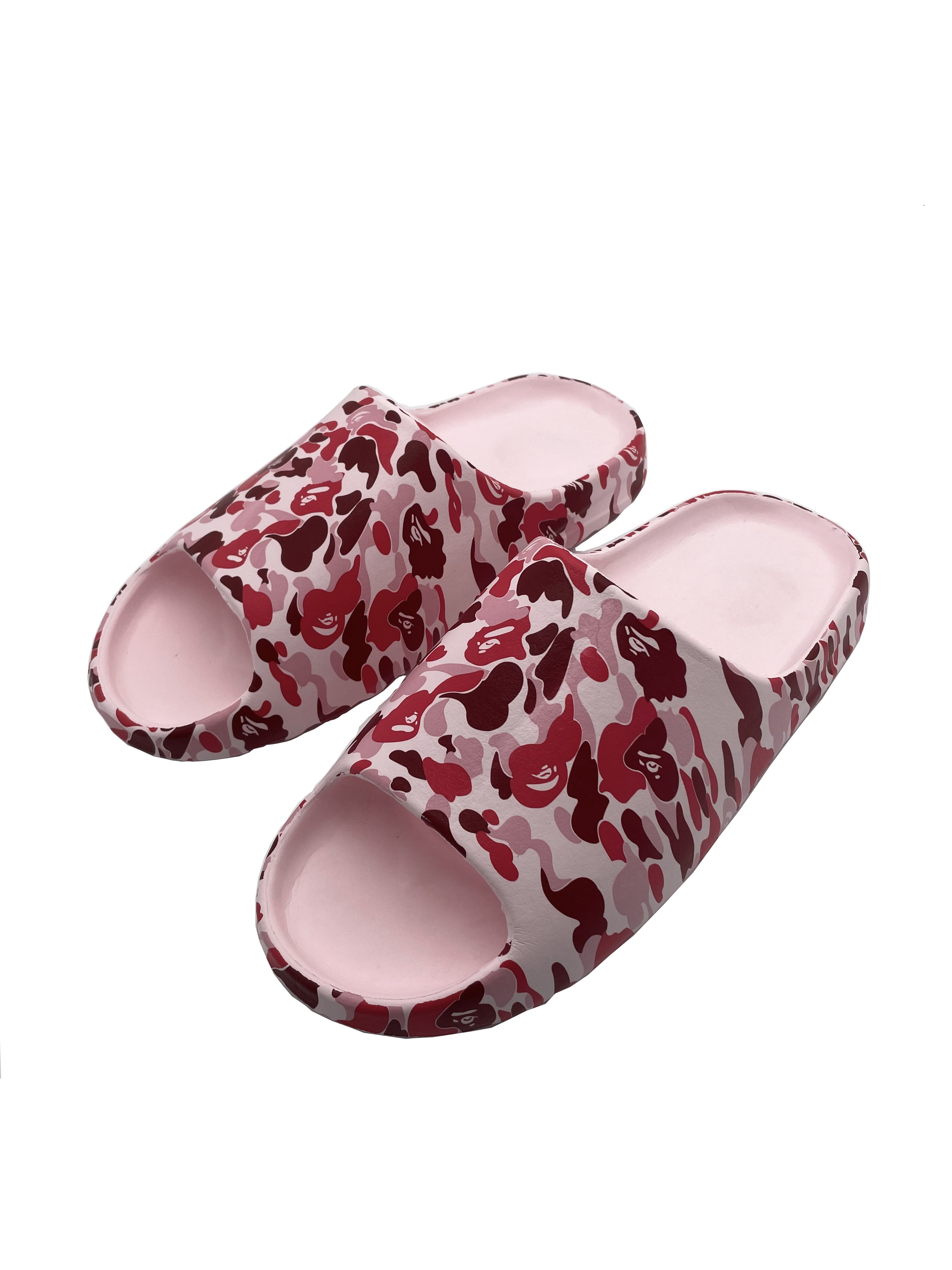 L&J Shoe LOW MOQ EVA Durable Designer Soft YZ Slides Custom Logo, Cloud Foam Custom Full Printing Slides Slippers