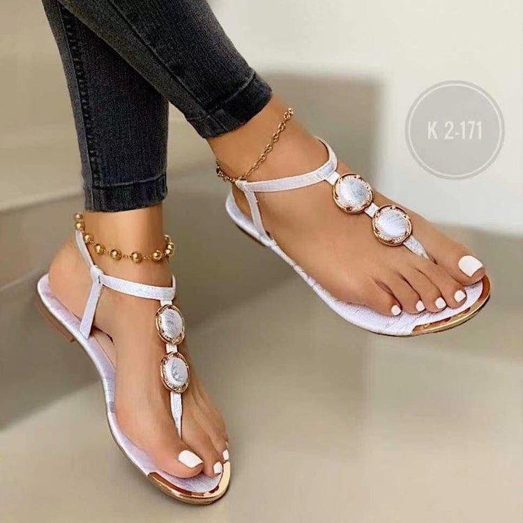 Wholesale Price Women Flat Sandals Open Toe Casual Flip-flops Slippers Beach Outdoor Slide Slippers
