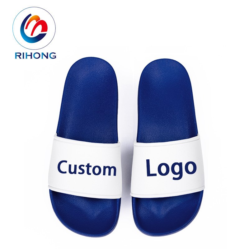 Guangzhou factory custom outdoor embossed logo designer sandals beach women eva slides slippers for men