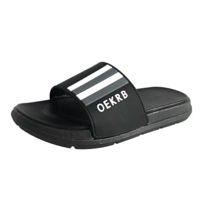 2024 Fashion Summer PVC Thick Sole Open Toe Custom Home Outdoor Male's Slides Slippers for Men