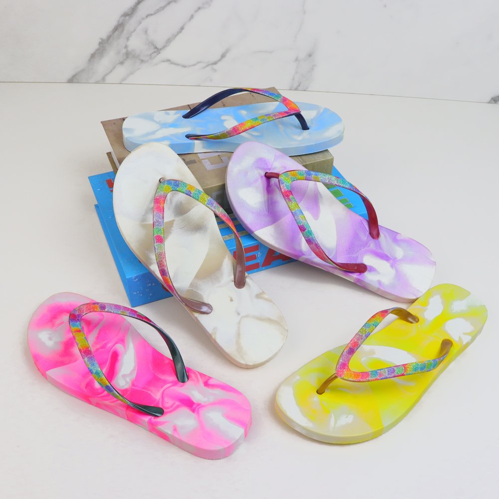 China Wholesale Fancy Custom Printed Flip Flops Slides Slippers Pink Flip-flops For Women