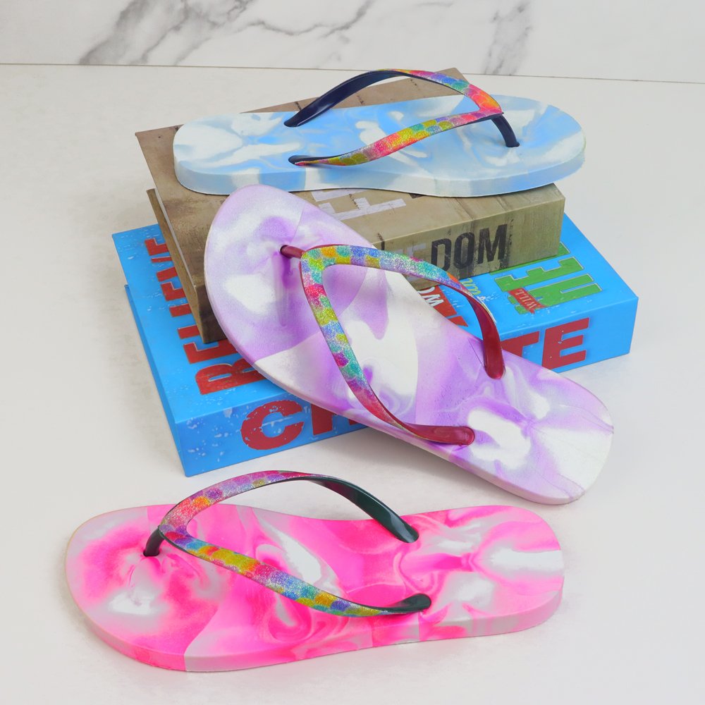 China Wholesale Fancy Custom Printed Flip Flops Slides Slippers Pink Flip-flops For Women
