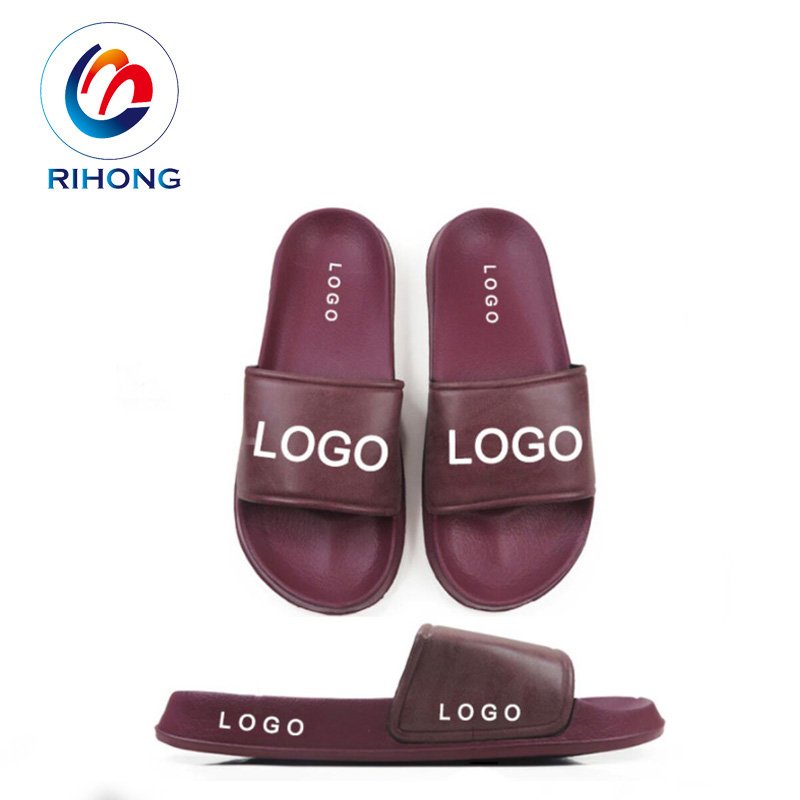 Guangzhou manufacture 3d raiser logo comfortable slip on eva women's custom slides slippers